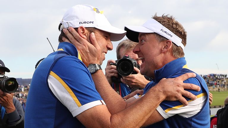 Sergio Garcia and Ian Poulter at the 2018 Ryder Cup