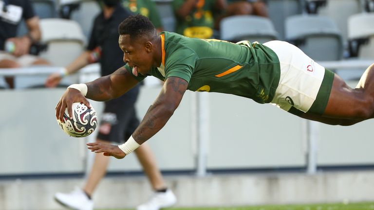 Les Springboks ont riposté par S'bu Nkosi après une mauvaise défensive du pont George 