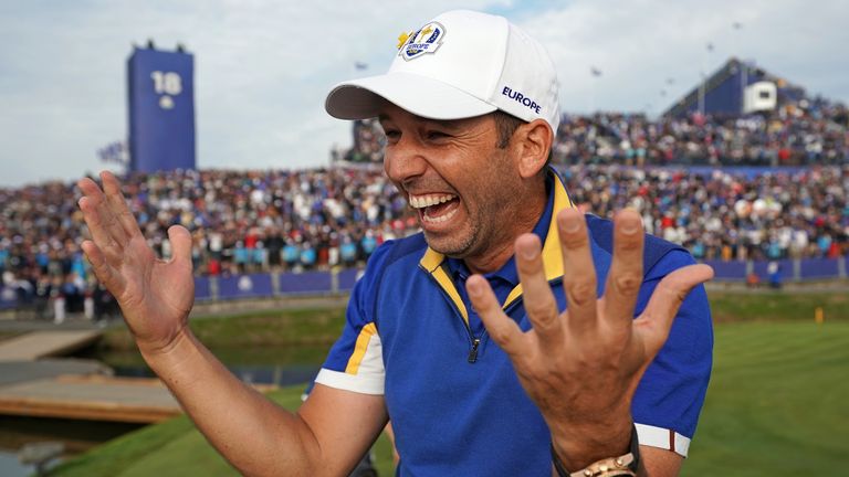 Sergio Garcia during the 2018 Ryder Cup