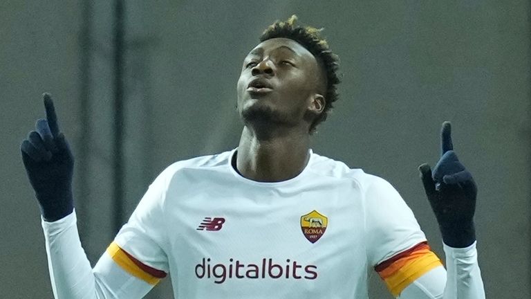 Tammy Abraham was on target in Roma&#39;s win