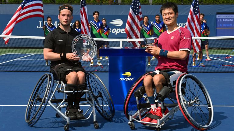 US Open: Alfie Hewett beaten in wheelchair singles final as Diede De Groot and Dylan Alcott win Golden Slam |  Tennis News