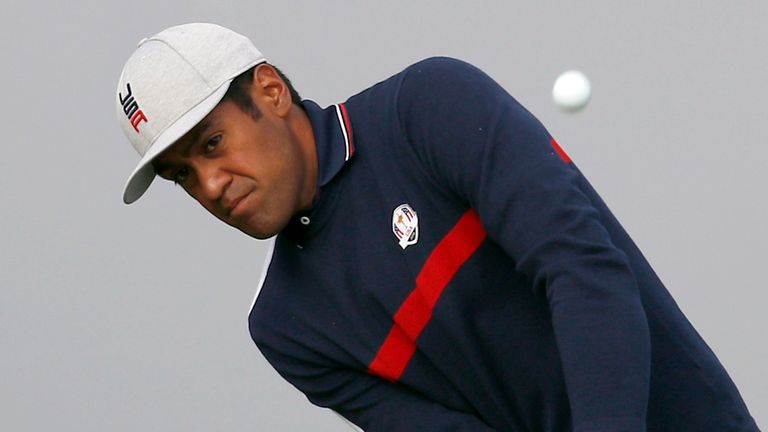 Tony Finau at the 2018 Ryder Cup