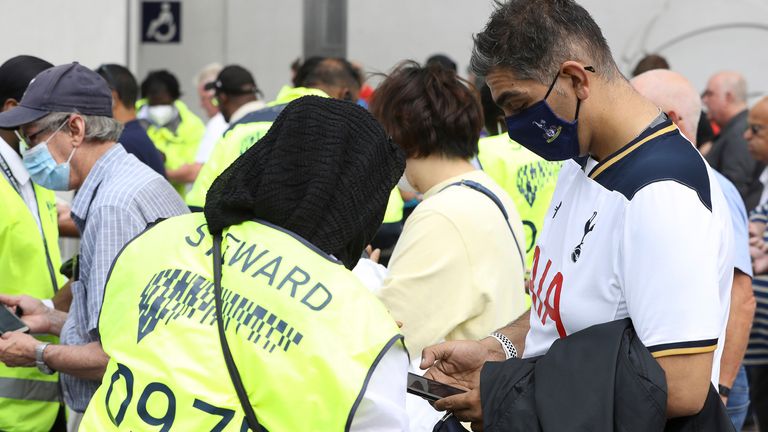 Tottenham fan steward