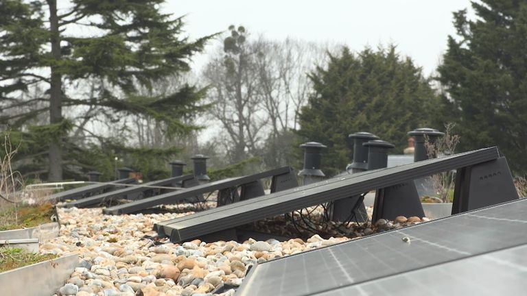 Tottenham use solar panels throughout Hotspur Way to help power the buildings
