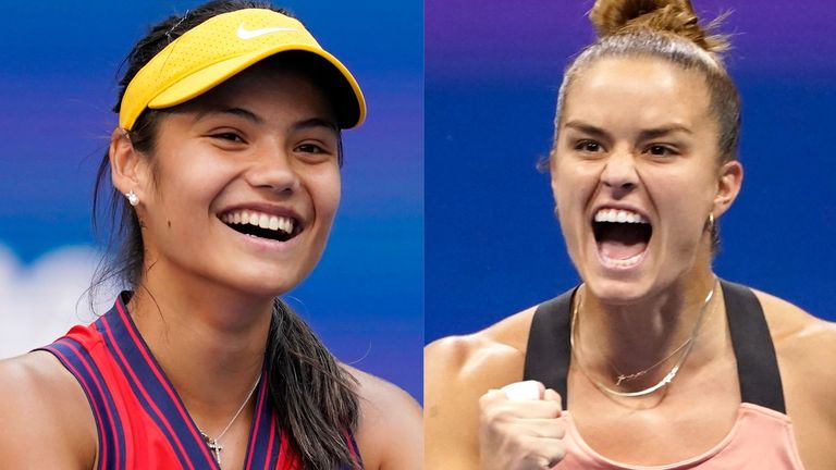 Emma Raducanu and Maria Sakkari - US OPEN Tennis