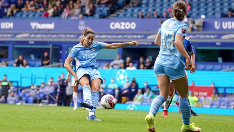Vicky Losada gave Gareth Taylor's side the lead after 26 minutes at Goodison Park