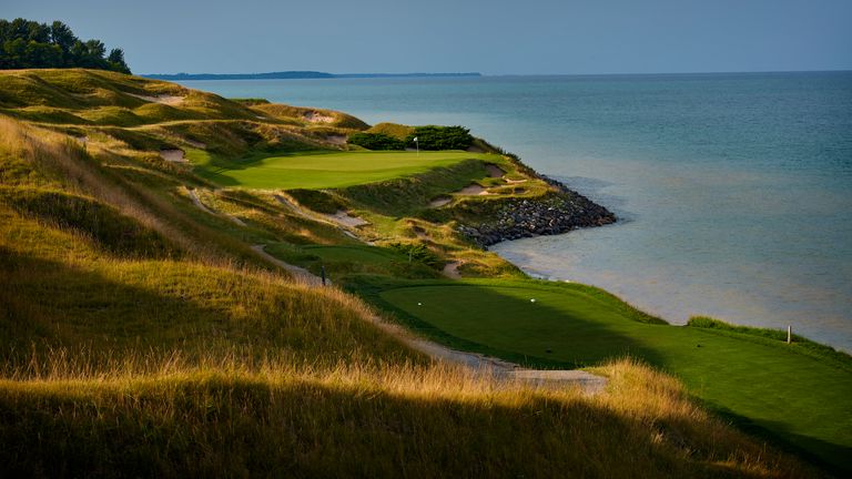  A view from the seventh hole of Whistling Straits Golf Course