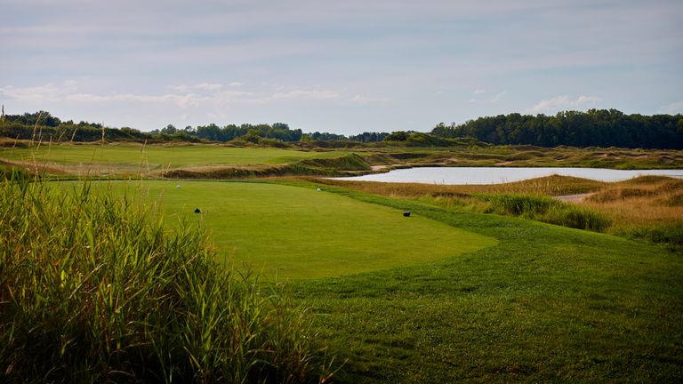 A view from the fifth hole of Whistling Straits Golf Course