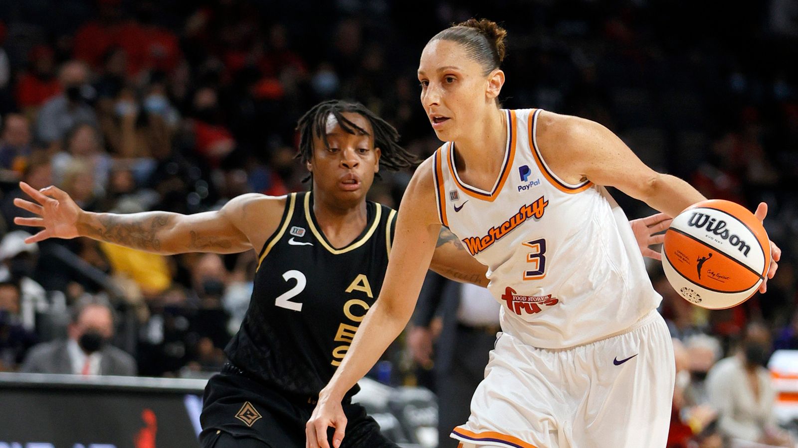 Diana Taurasi ignites for 37 as Phoenix Mercury down Las Vegas Aces ...