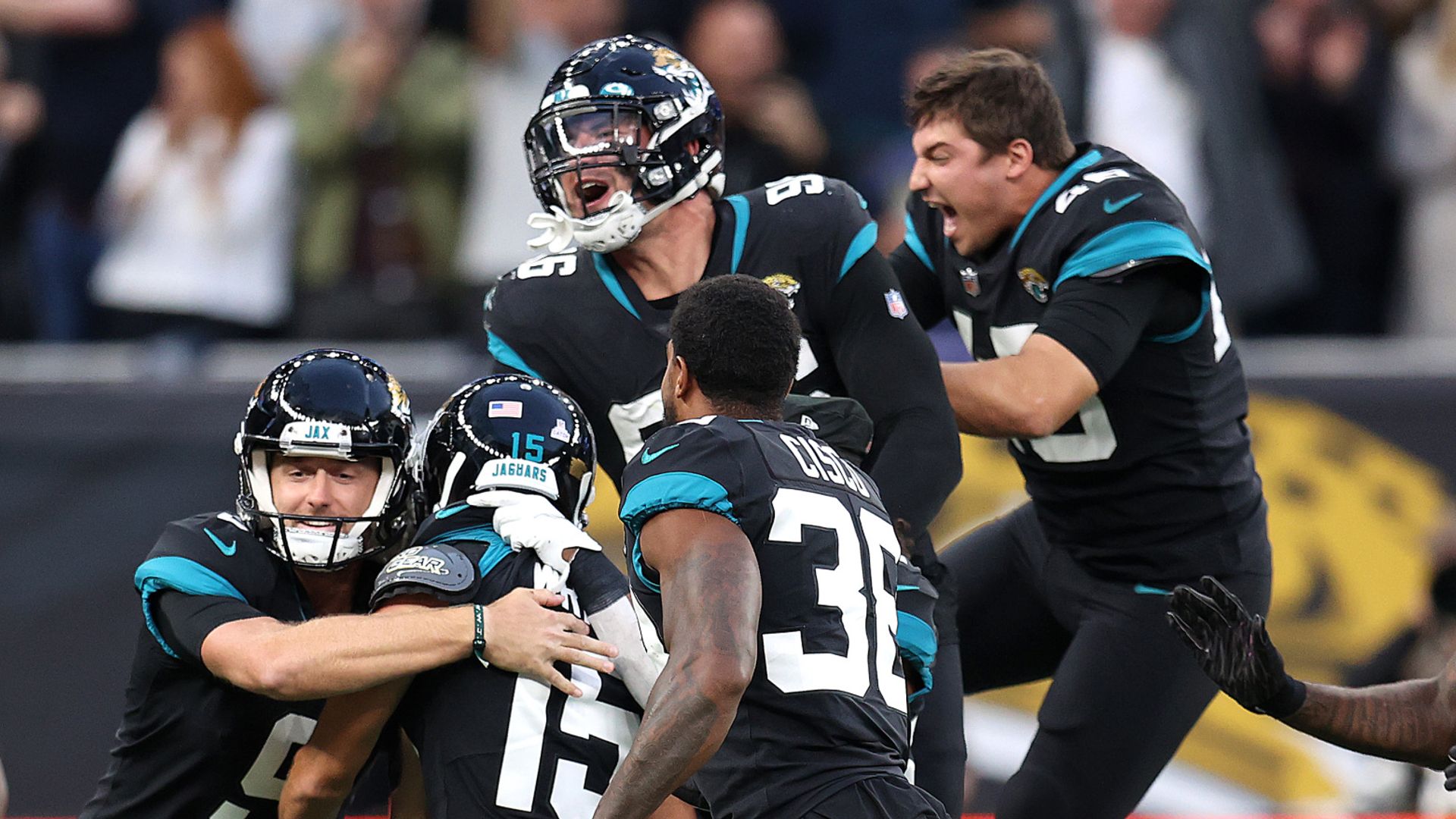 Jaguars win first game of the season in London
