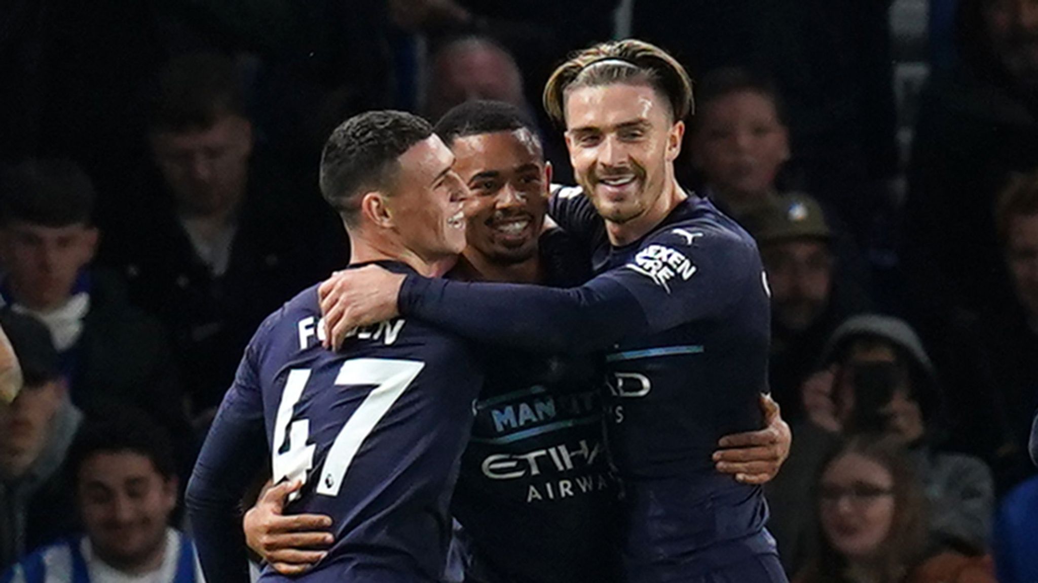 Brighton 1-4 Manchester City Phil Foden at the double as City turn on the style Football News Sky Sports