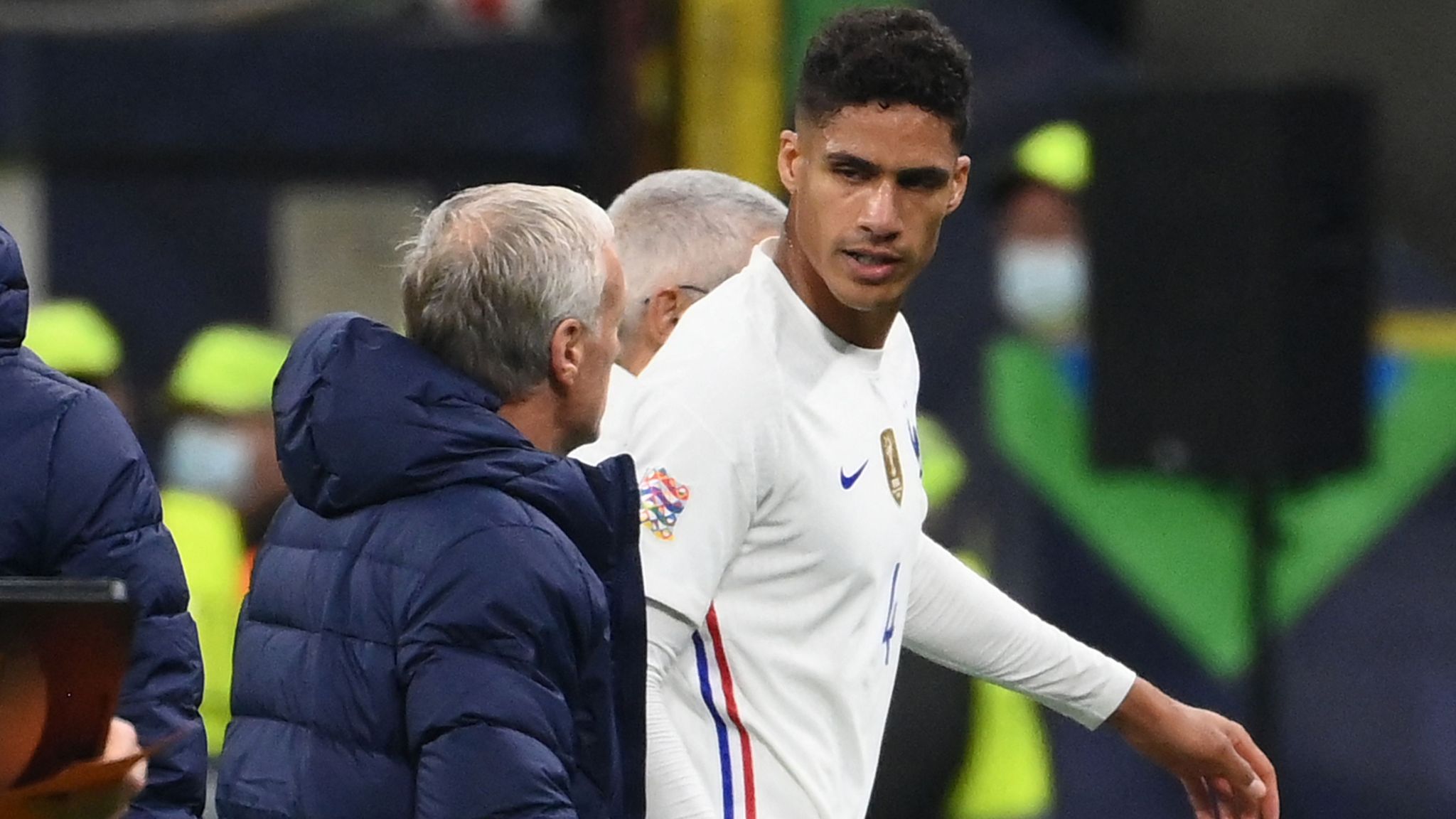 Raphael Varane injury: Man Utd defender hobbles out of UEFA Nations League  final between France and Spain | Football News | Sky Sports