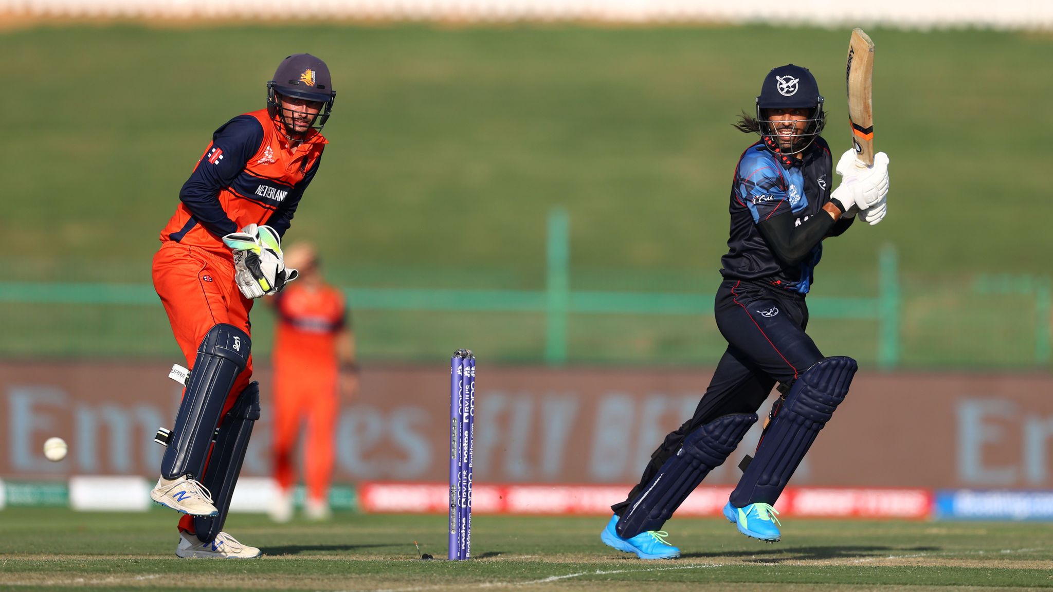 David Wiese delivers as Namibia stun Netherlands to clinch their first-ever World Cup win | Cricket News | Sky Sports