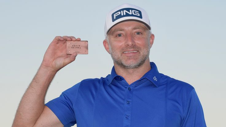 David Skinns holds his PGA Tour card after the final round of the Korn Ferry Tours Pinnacle Bank Championship presented by Aetna at The Club at Indian Creek on August 15, 2021 in Omaha