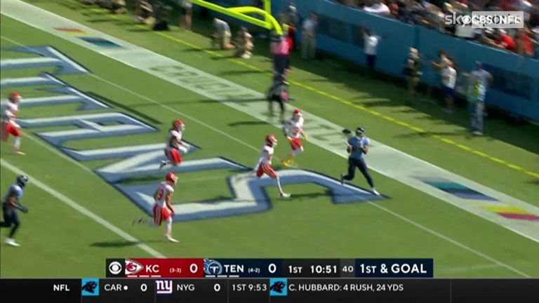 Derrick Henry produced a smart TD pass to open the scoring for the Tennessee Titans against the Kansas City Chiefs in their Week Seven win