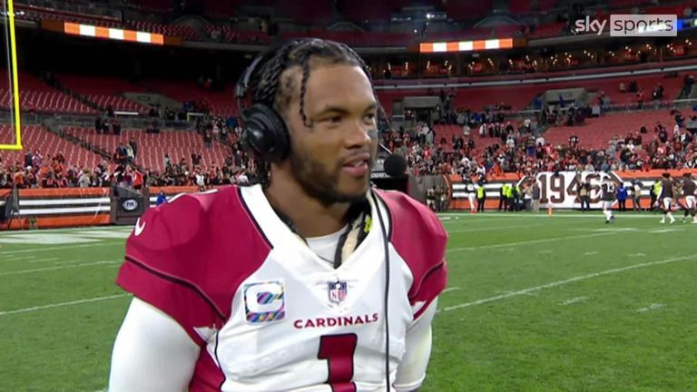 Arizona Cardinals quarterback Kyler Murray believed his team showed 'real maturity' after leaving Cleveland with the win