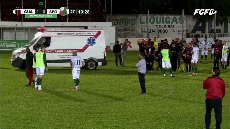 Brazilian footballer charged with attempted murder after kicking referee in  the head while he lay on the ground | Football News | Sky Sports
