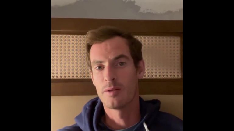 Murray pidió a los fanáticos que lo ayudaran a encontrar su anillo de bodas, que se tomó en California mientras se preparaba para la película Indian Wells Masters.