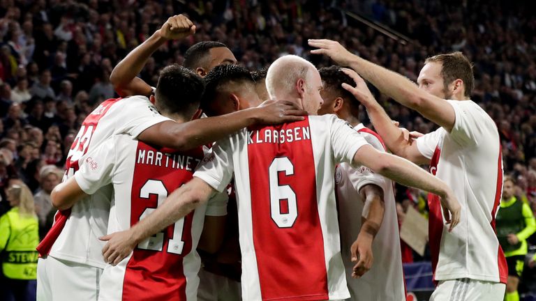 Ajax derrotó 4-0 al Borussia Dortmund