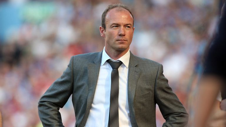 Alan Shearer during the Barclays Premier League match between Aston Villa and Newcastle United at Villa Park, on May 24, 2009, in Birmingham, England. 