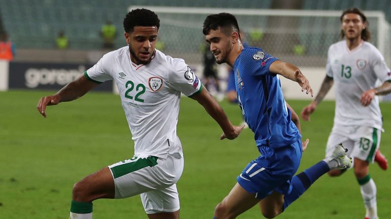 Azerbaijan 0-3 Republic of Ireland: Callum Robinson ends week of Covid-19 controversy with double in win
