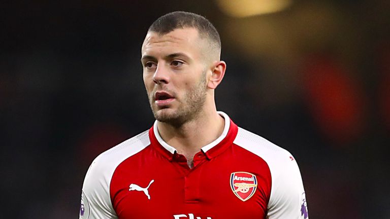 Jack Wilshere si stava allenando nell'ex club dell'Arsenal, dove ha giocato 198 partite per l'Arsenal