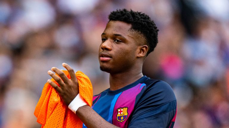 Ansu Fati is the second youngest player to debut for Barcelona after he made his first appearance aged 16 and 298 days.