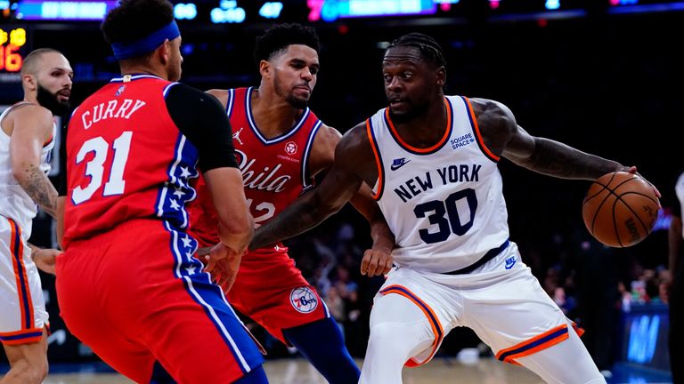 Highlights of the Philadelphia 76ers&#39; trip to the New York Knicks in Week 2 of the NBA.