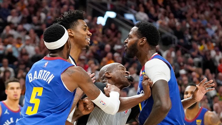 Highlights of the Denver Nuggets' trip to the Utah Jazz in Week 2 of the NBA.