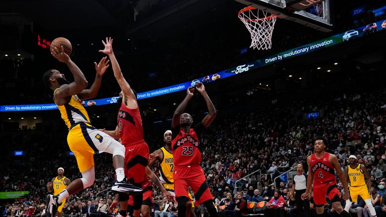 Highlights of the Indiana Pacers&#39; trip to the Toronto Raptors in Week 2 of the NBA.