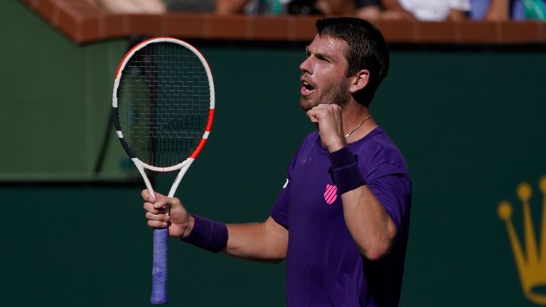 Cameron Norrie a éliminé Grigor Dimitrov pour atteindre la finale d'Indian Wells (AP)