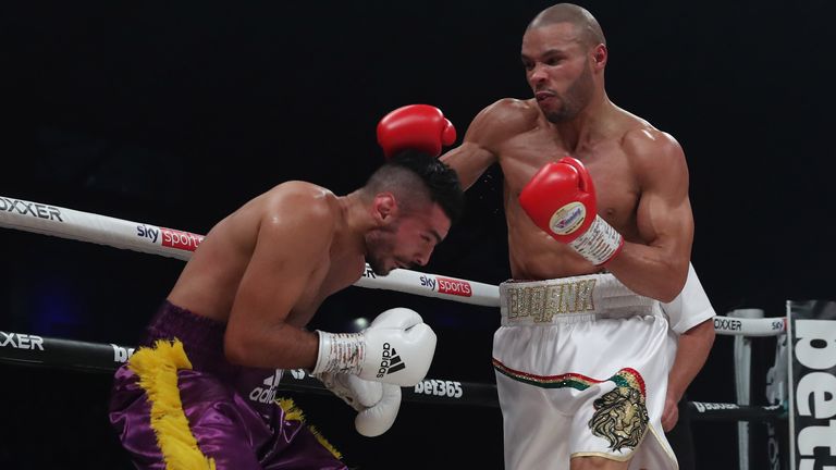 CHAMPIONSHIP BOXING .UTILITA ARENA,.NEWCASTLE.PIC;LAWRENCE LUSTIG.INTERNATIONAL MIDDLEWEIGHT CONTEST.CHRIS EUBANK JNR v WANIK AWDIJAN