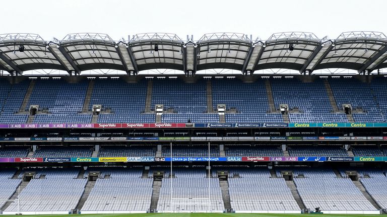12 September 2021; A general view of Croke Park before the All-Ireland Senior Camogie Championship Final match between Cork and Galway at Croke Park in Dublin. Photo by Ben McShane/Sportsfile