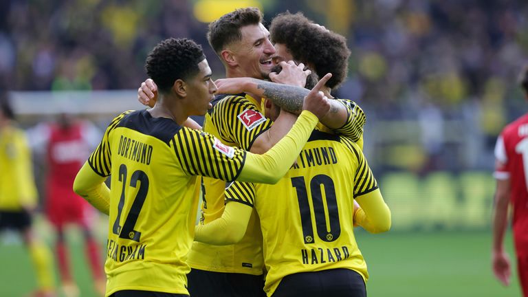 Borussia Dortmund didn't need many chances and scored once in each half to beat Cologne 2-0 