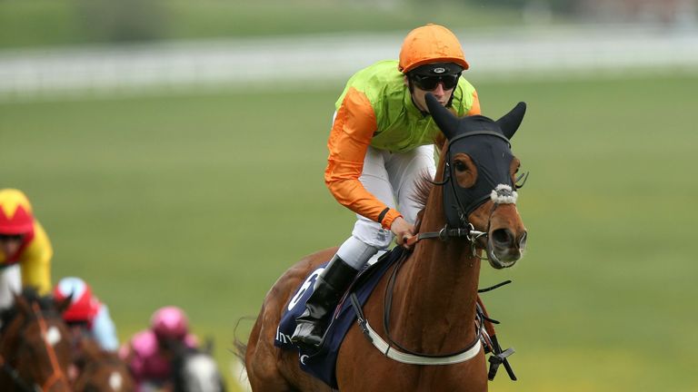 Beacon Lady ridden by Jack Duern comes home to win at Epsom