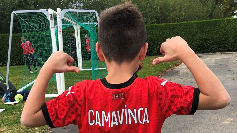 Eduardo Camavinga continues to inspire youngsters at his childhood club AGL-Drapeau Fougeres