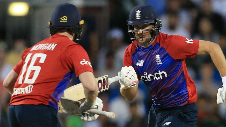 Eoin Morgan and Dawid Malan (Getty Images)