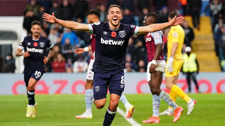 Pablo Fornals gave West Ham breathing space with their third goal 10 minutes from time