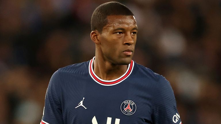 Georginio Wijnaldum has made 11 appearances for PSG so far this season with five of those coming from the bench