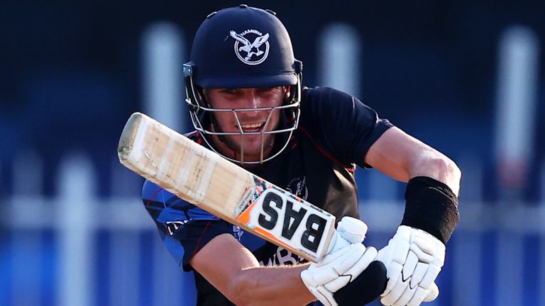 Namibia captain Gerhard Erasmus finished unbeaten on 53 from 49 deliveries