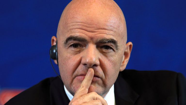 FIFA president Gianni Infantino is a key advocate of the biennial World Cup idea