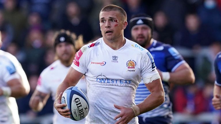 Henry Slade notched two tries, two conversions and two penalties in the Exeter win  