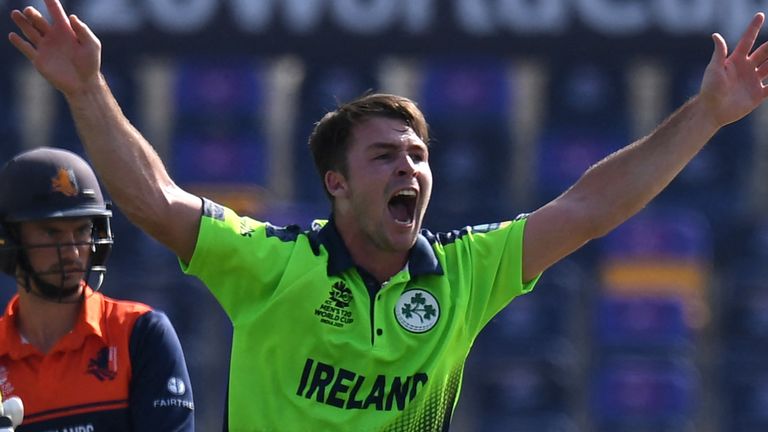 Curtis Campher is only the third player to claim four wickets off four balls in T20 international history