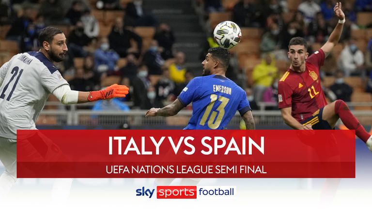 italy v spain nations league semi final badge