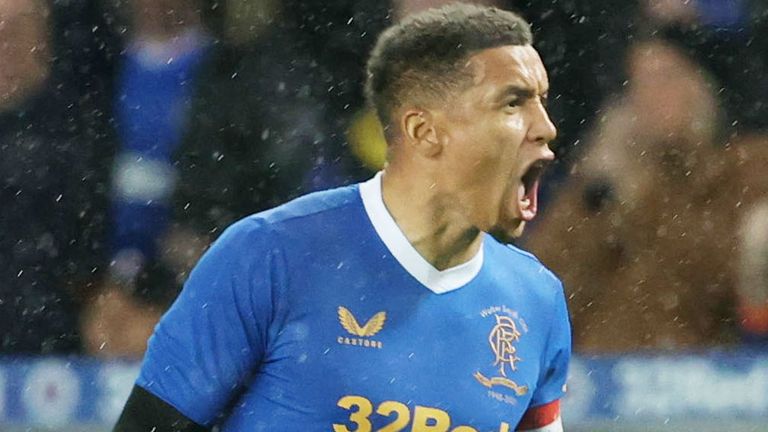 Rangers&#39; James Tavernier made it 2-2 from the penalty spot in the second half