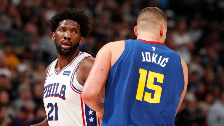 Sixers center Joel Embiid and Nuggets center Nikola Jokic have been pushing each other to unprecedented heights