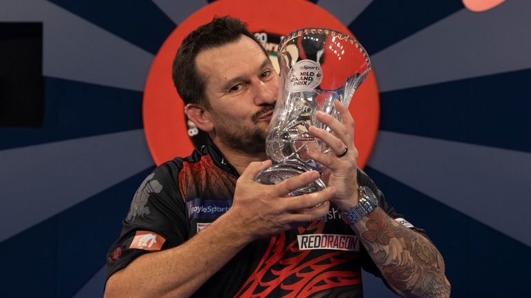 Jonny Clayton beat fellow Welshman Gerwyn Price to win his maiden World Grand Prix