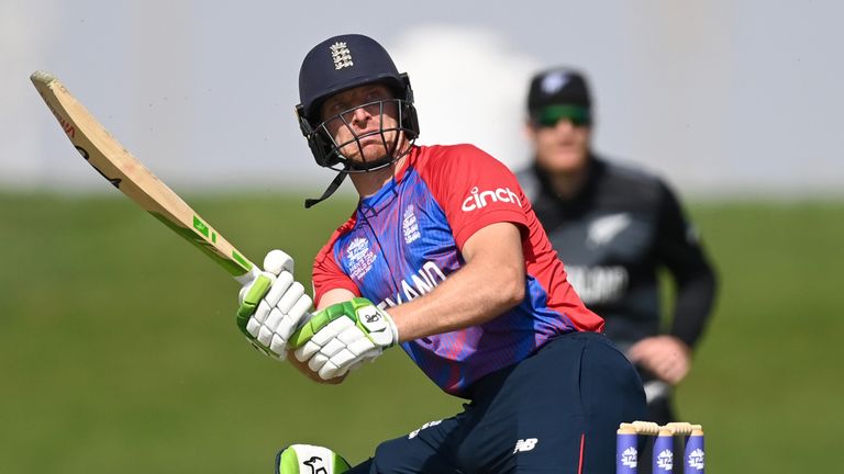 Jos Buttler struck 11 fours and two sixes for England in Abu Dhabi