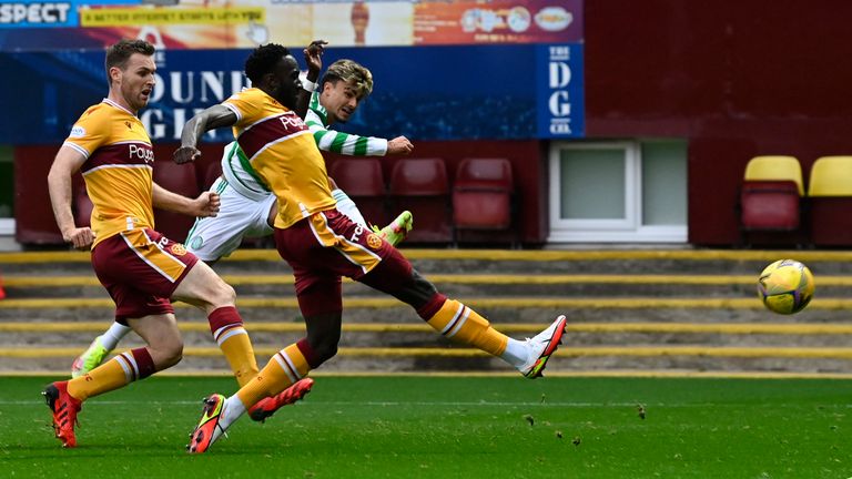 Jota strikes to put  Celtic ahead at Motherwell