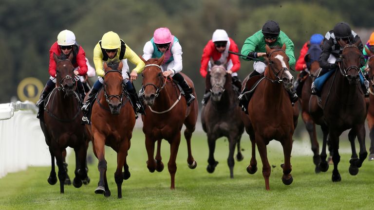 Maamora (yellow) won the Group Three Atalanta Stakes last year
